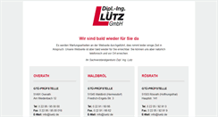 Desktop Screenshot of luetz.de