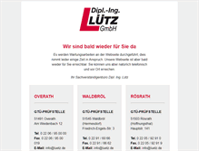 Tablet Screenshot of luetz.de